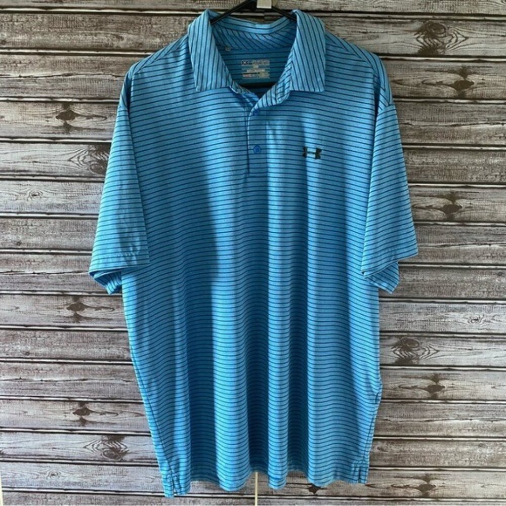 Under Armour Men's Loose Heat Gear Short-Sleeved Polo Shirt Size 2XL